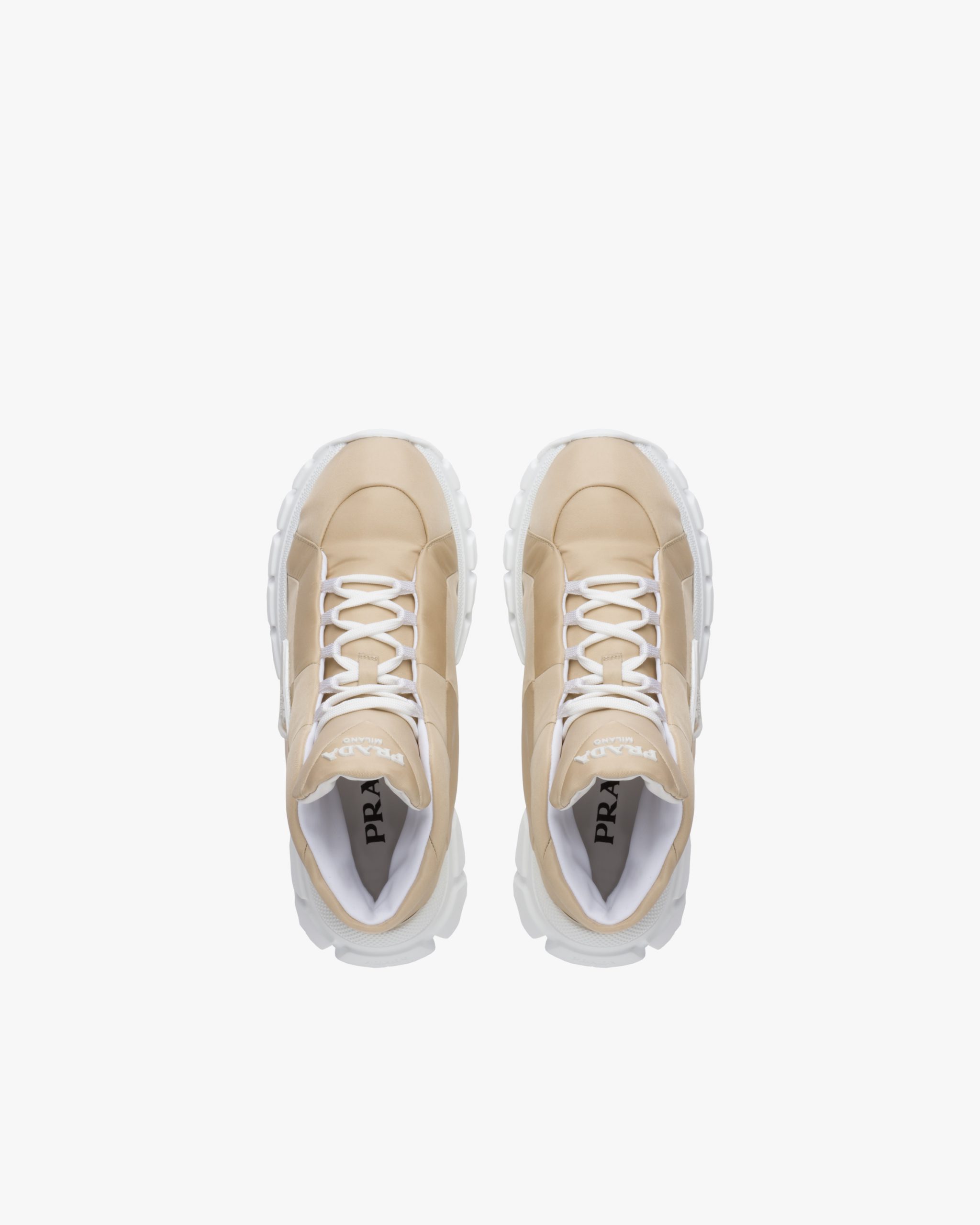 Desert Beige Nylon gabardine sneakers - Image 4