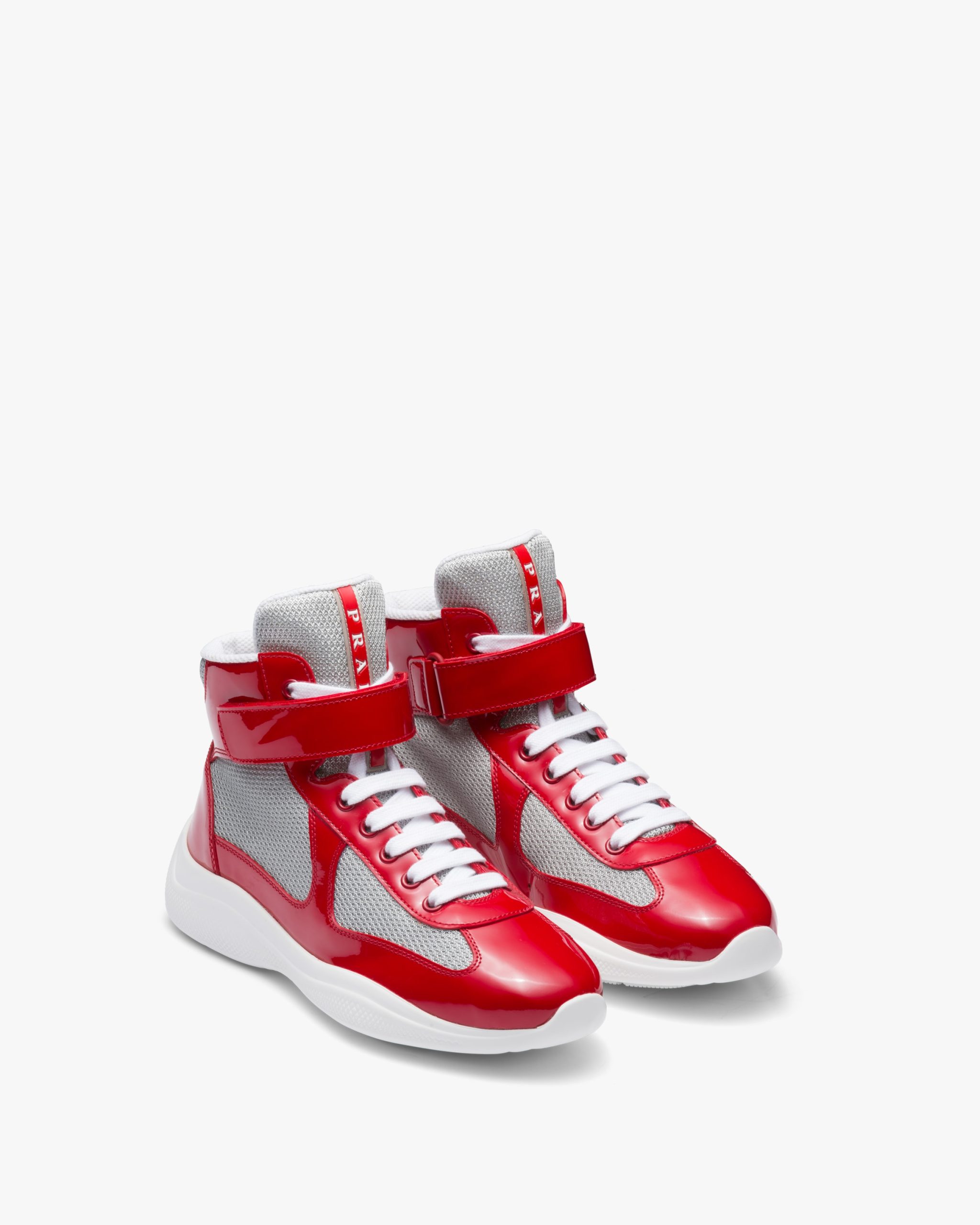 Red Prada Americas Cup high-top sneakers