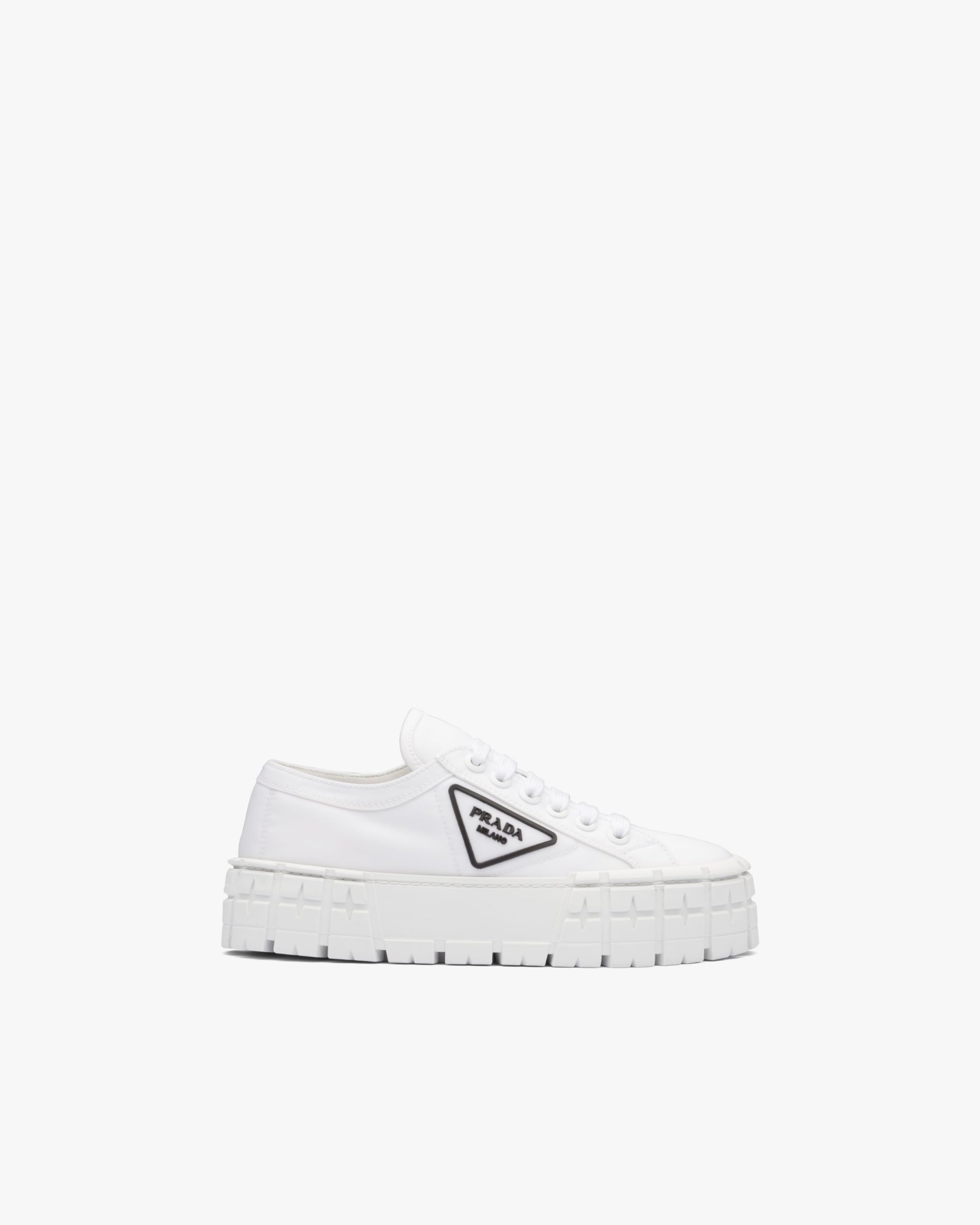 White Double Wheel nylon gabardine sneakers - Image 2