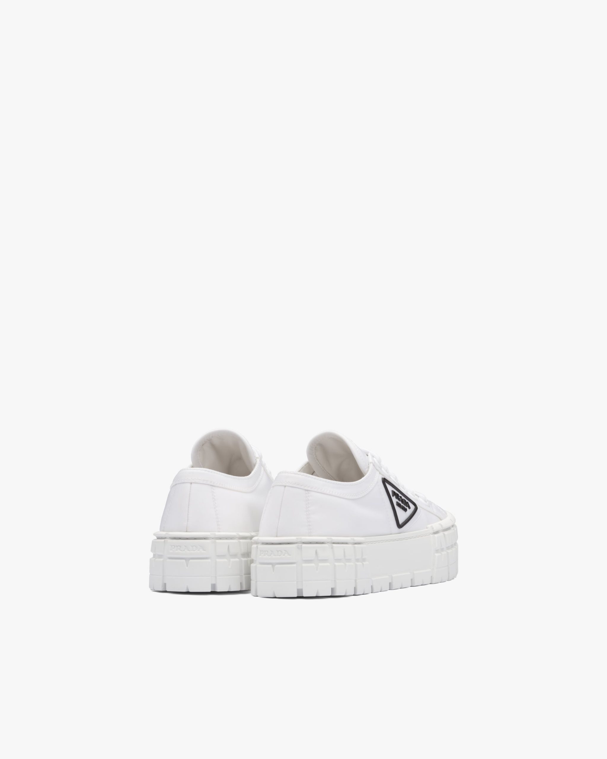 White Double Wheel nylon gabardine sneakers - Image 3