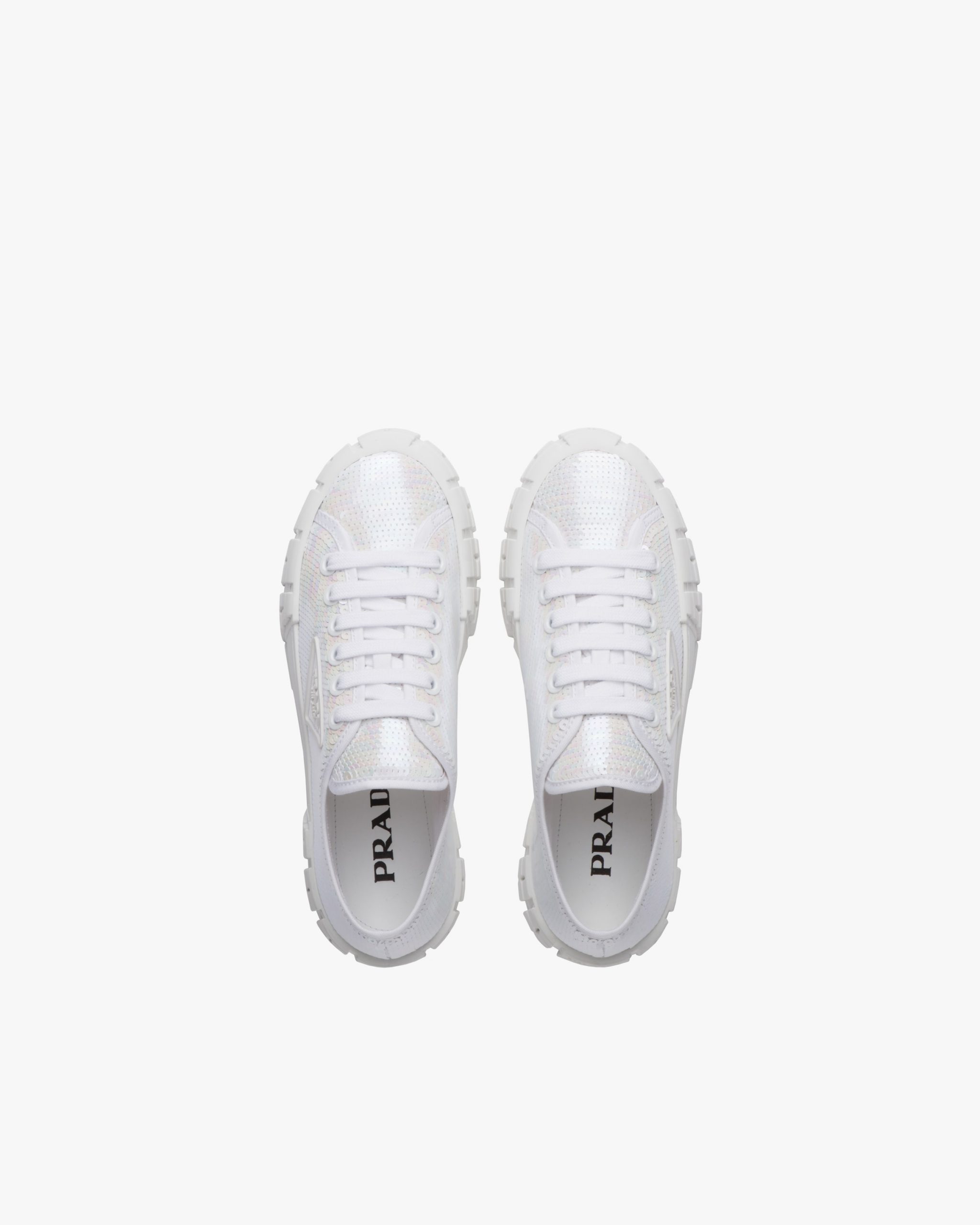 White Double Wheel sequin sneakers - Image 4