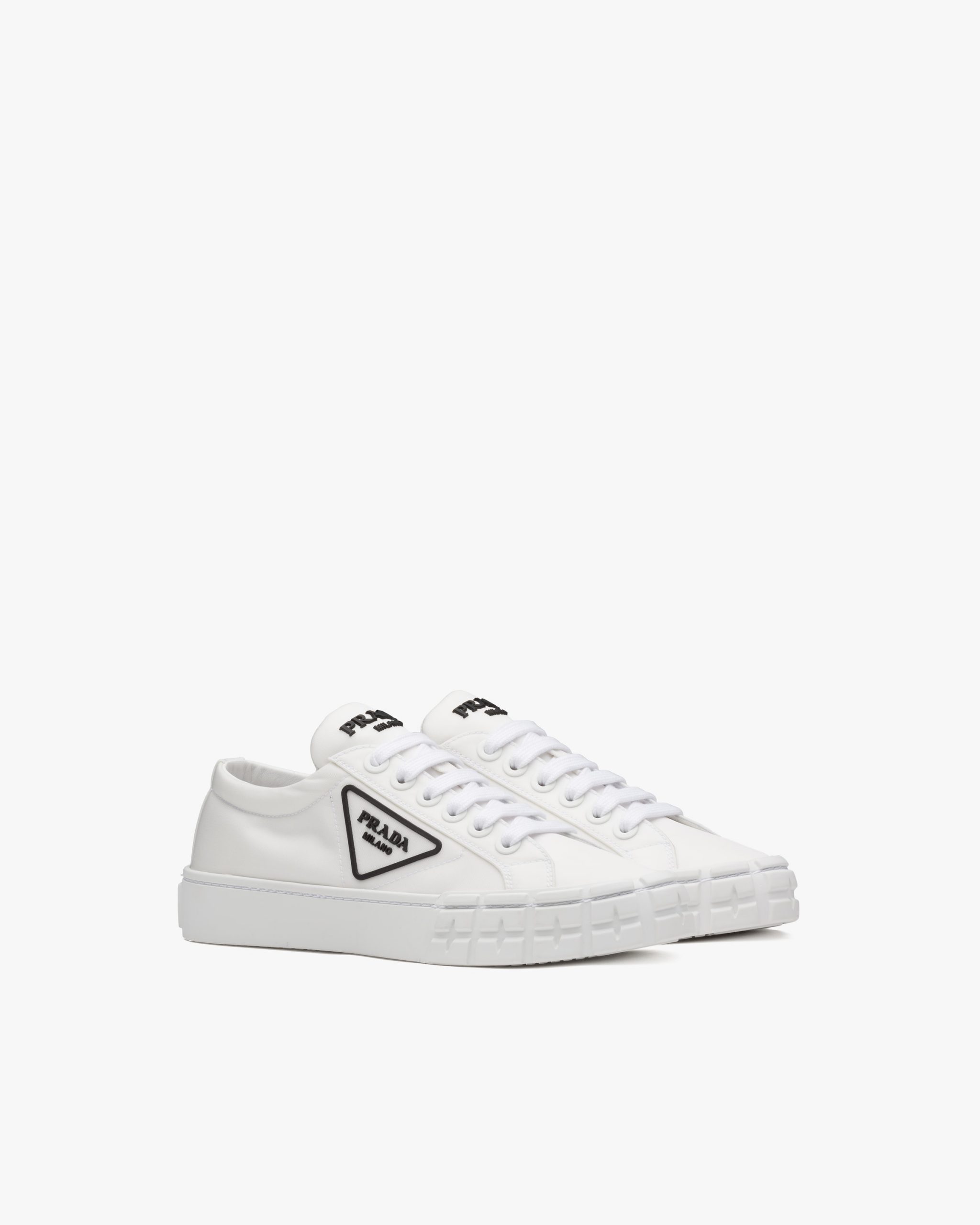 White Wheel Re-Nylon Gabardine sneakers